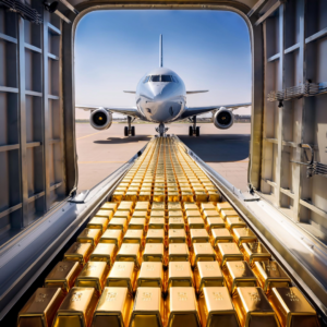 Untitled (32) cargo of gold going in plane